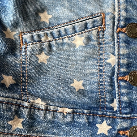 Denim Baby Gap jacket with white stars - Picture 5 of 7